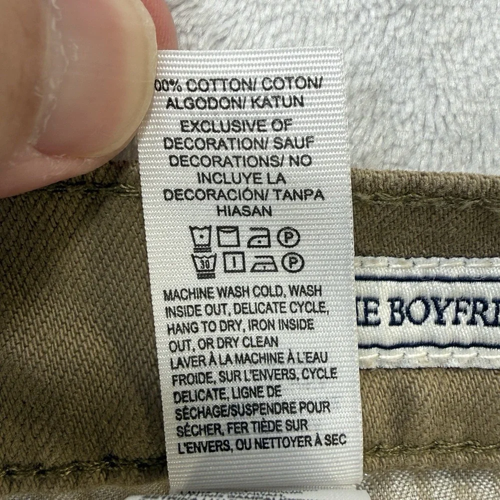 Lucky Brand Boyfriend Shorts Distressed Tan‎ Denim Women 8/29